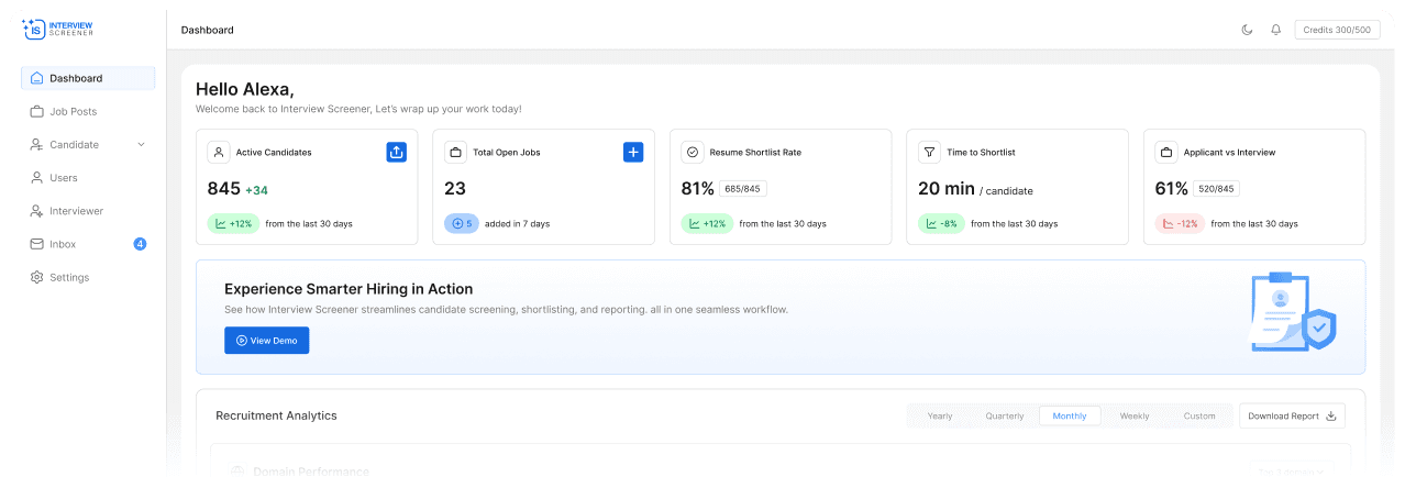 Interview Screener Platform